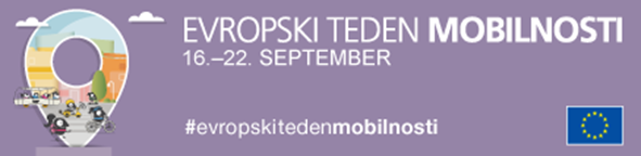 Logotip Evropskega tedna mobilnosti.